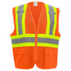 GLG GLO-0045M Surveyors Vest Hi-Vis Orange