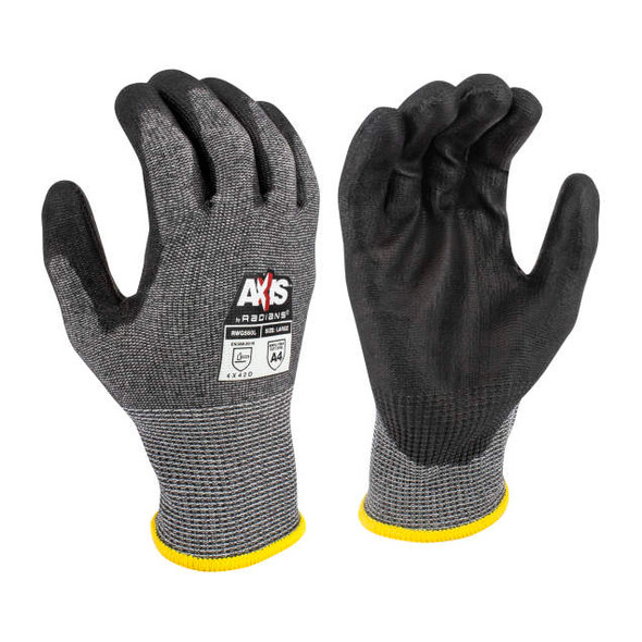 RAD RWG560XL Cut Resistant Gloves, Radians RWG560 AXIS, Cut Protection Level A4, XL
