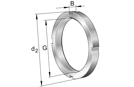 FAG LOCKNUT-SOCKET-KM5 Axial Lock Nut Socket 1.8" OD 2.3" Shaft Ext Length .5" Drive Square
