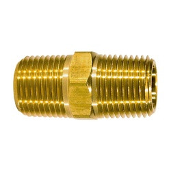 MMM 28212 Hex Nipple 1/4" X 1/4" Brass