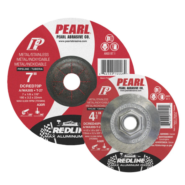 PRL DCRED50PH Pipeline Disc 5 x 1/8 x 5/8-11 A Redline