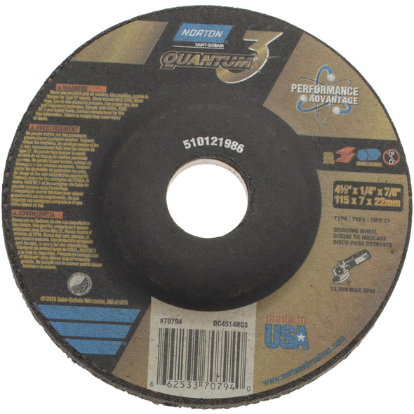 NOR 66253370794 T27 - 4-1/2" x 1/4" x 7/8" Quantum3