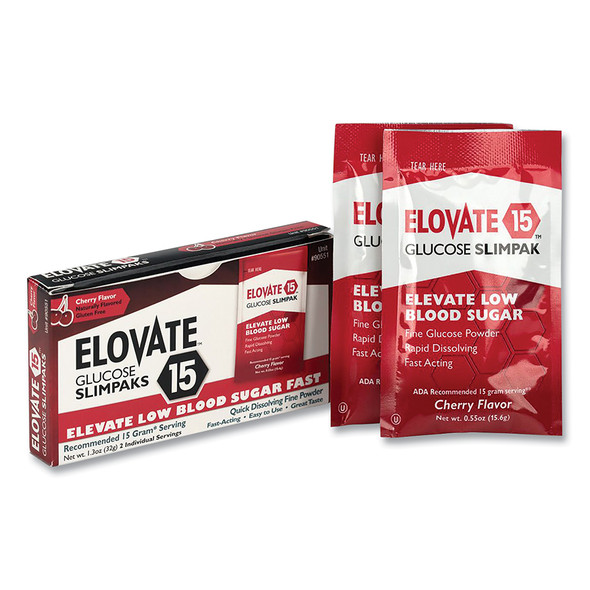 ELOVATE GLUCOSE PACKETS,2/BOX EVT 90551-001