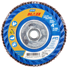 NOR 66254400257 Flap Disc 4-1/2 X 5/8-11 Blaze 40 Grit T27