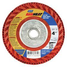 NOR 66261132809 4-1/2"x0" SD Flap discs C60 Red Heat