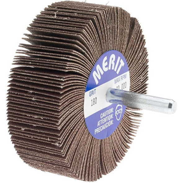 NOR 08834137253 3 x 1 x 1/4 In. High Performance Mini Flap Wheel P180 Grit AO