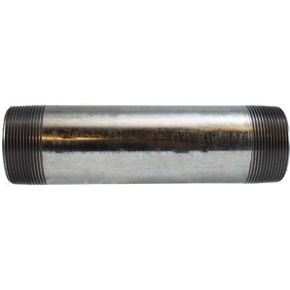CCGPF 56168 Nipple, 2 In X 6 In, Sch 40 Welded Carbon Steel Galv
