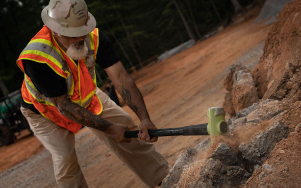 B.A.S.H Unbreakable Handle Sledge Hammer, 20 lb Head, 36 in Ergonomic Handle WLT 22030