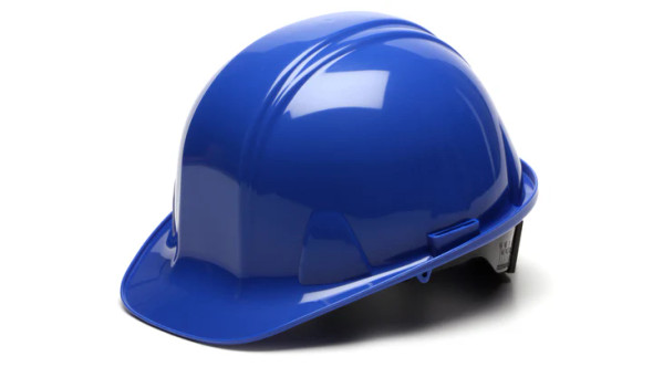 PYR HP14160 Blue Standard Shell Hard Hat 4 Pt Ratchet Suspension