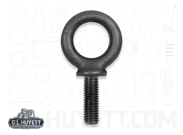 GLH MEB058-2A Lifting Eye Bolt Shoulder Pattern 5/8-11 Right Hand 1-3/4 Shaft Length 1-3/4 Thread Length 1045 Carbon Steel