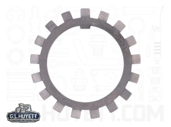 GLH MB-11 Lockwasher 81MM Outside Diameter; 55MM Inside Diameter; 1.5MM Thickness; 7MM Tang Width