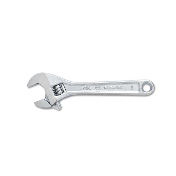 Adjustable Chrome Wrench, 4 in OAL, 1/2 in Opening, Chrome Plated CRS 181-AC24BK