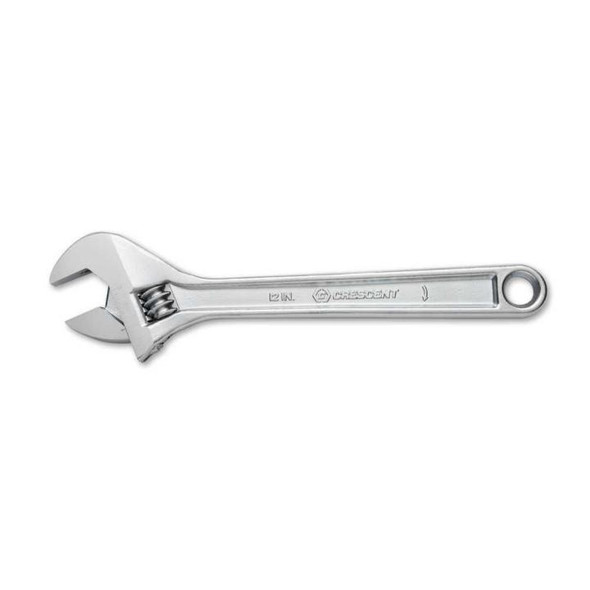 CRS AC212BK Crescent Wrench Adjustable Chrome 12" 1-1/2" Opening