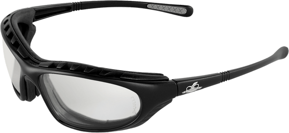 GLG BH1366AF Safety Glasses, Steelhead Indoor/Outdoor Anti-Fog Lens, Matte Black Frame