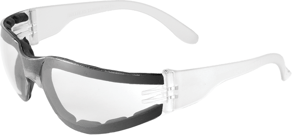 GLG BH1151AF Torrent Crystal Clear temple, Clear Anti-Fog lens, foam seal