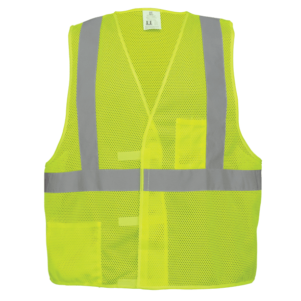 GLG GLO-001V-S-M Safety Vest Hi Vis Class 2 Hook and Loop Economy