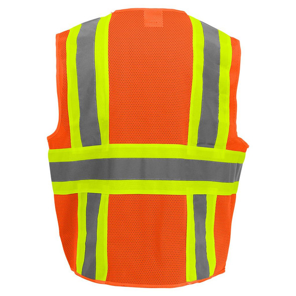 GLG GLO-0045L Surveyors Vest Hi-Vis Orange