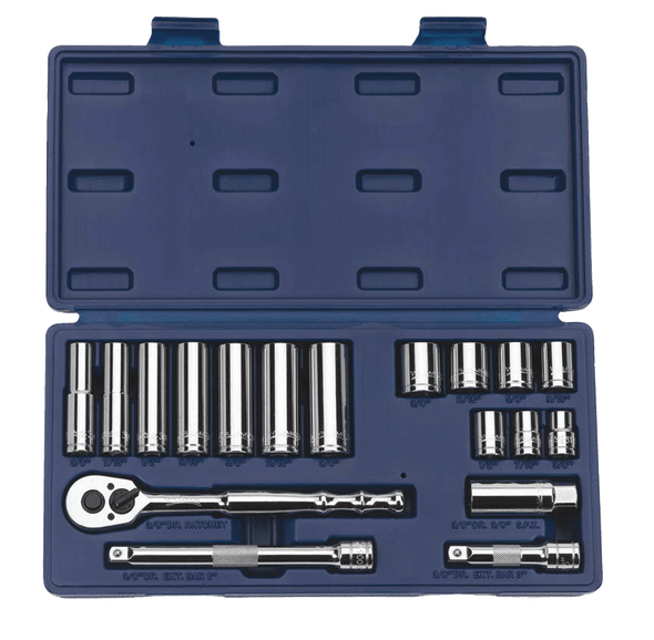Williams 50664 3/8-Inch Drive Socket and Drive Tool Set, 18-Piece WMS 50664