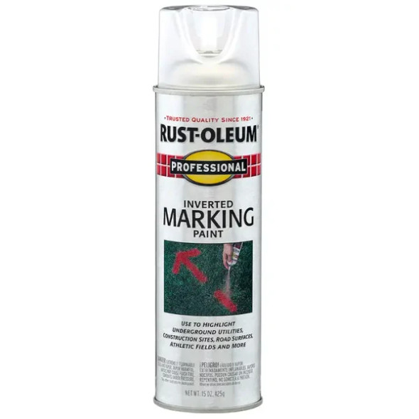 RUS 2596838 Marking Spray Paint Inverted Clear 15oz Can