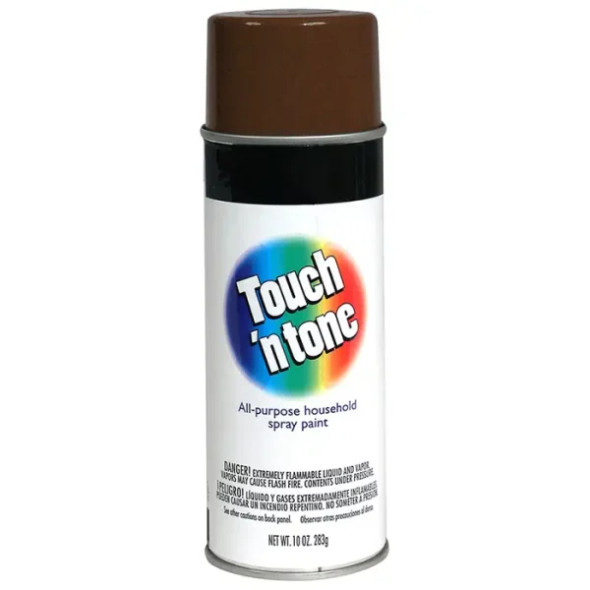 RUS 55277830 Spray Paint Gloss Leather Brown 10oz Can