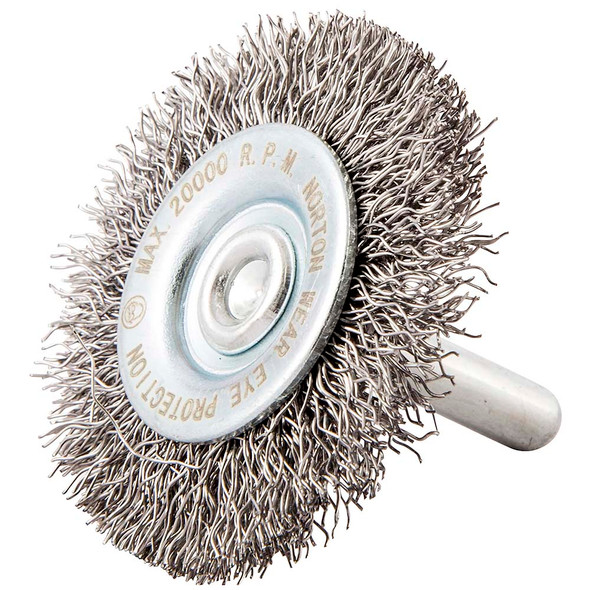NOR 66252839030 Crimped Wire Brush 2 In Mini Wheel .0118 CS