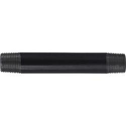 CCBPF 57046 Nipple, 3/8 In X 4 In, Sch 40 Welded Carbon Steel Black