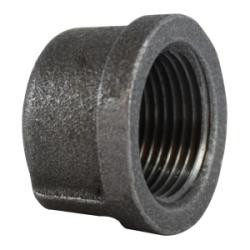 CCBPF 65470 Threaded Cap, 1/8 In, Malleable Iron, Black