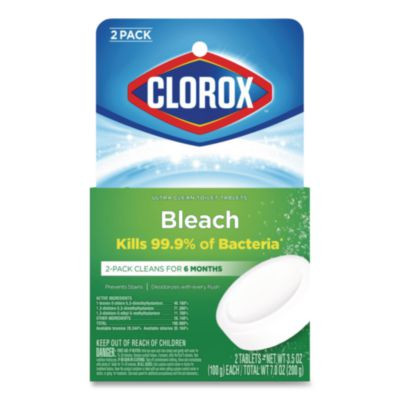 CLX CLO30024CT Automatic Toilet Bowl Cleaner, 3.5 oz Tablet, 2/Pack