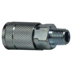 MMM 28514S Male Coupler Steel 3/8" Body 1/4" MIP