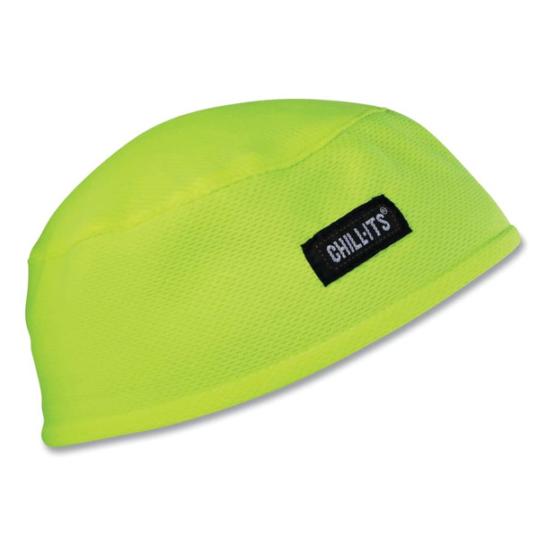 ERG 12505 Chill-Its 6630 High-Performance Skull Cap, One Size Fits Most, Lime