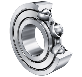 FAG 6307-2Z-C3 Ball Bearing Single Row 35MM Bore; 80MM Outside Diameter; 21MM Outer Race Width; 2 Metal Shields; ABEC 1 | ISO P0; No Filling Slot; No Snap Ring; C3-Loose Internal Clearance; Steel Cage