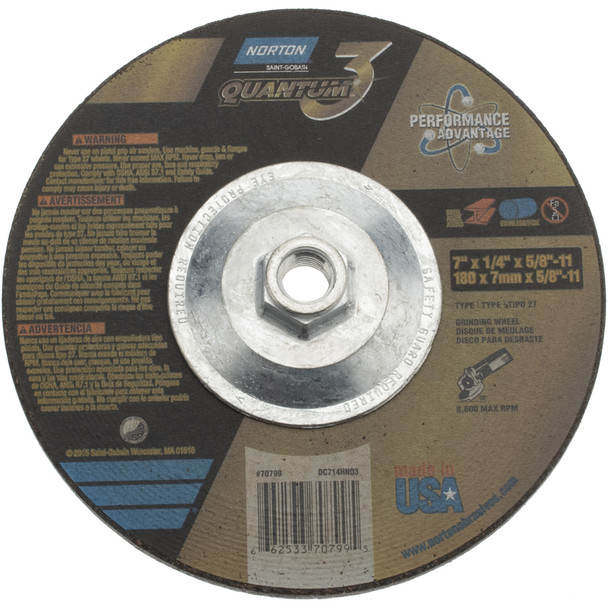 NOR 66253370799 T27 - 7" x 1/4" x 5/8"-11 Quantum3