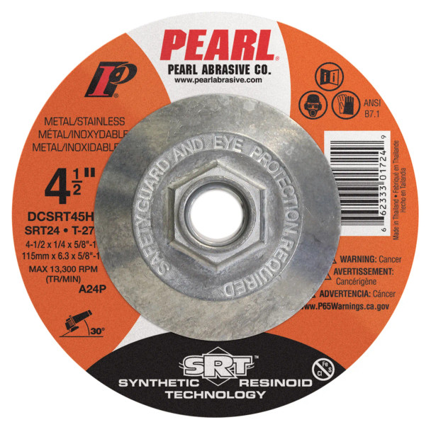 PRL DCSRT45H 4-1/2 x ¼ x 5/8-11 SRT Grinding Wheel