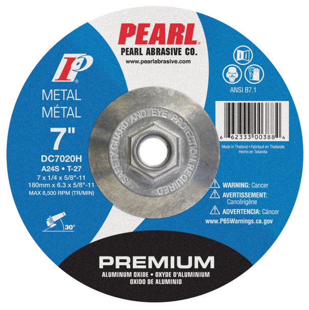 PRL DC7020H 7 X 1/4 X 5/8-11 Grinding Wheel