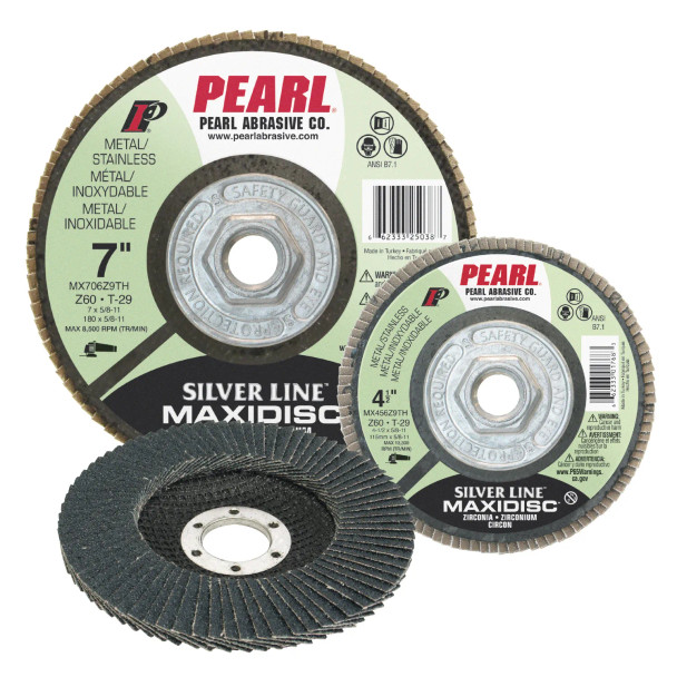 PRL MX458Z9TH 4-1/2 X 5/8-11 80 grit Silverline Flap Disc