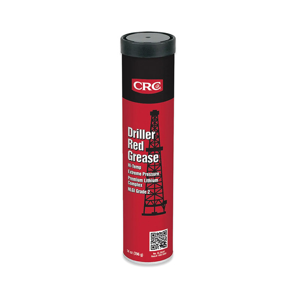 CRC SL3640 Driller Red Grease, 14 oz, Cartridge 10/Case sold by each