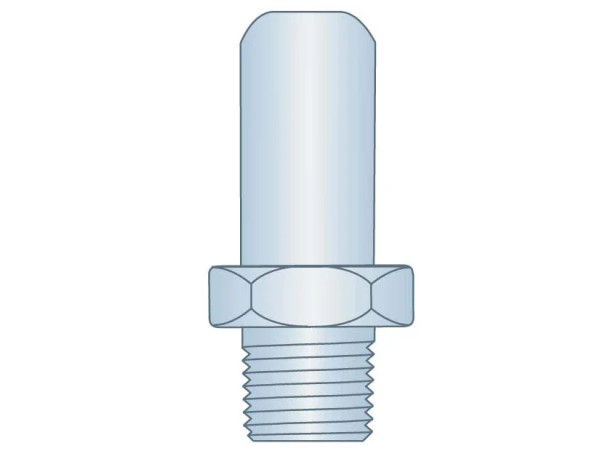 GLH H86040 Grease Fitting Bulk Loader Straight 1/8-27 NPT Steel Zinc Clear Pipe .34 Straight Check Ball OAL 1.25 Drive Hext Use with .34 Bulk Load Coupler
