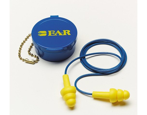 3MS 340-4002 E-A-R Ultrafit+ Corded Earplugs with Case 50 per box