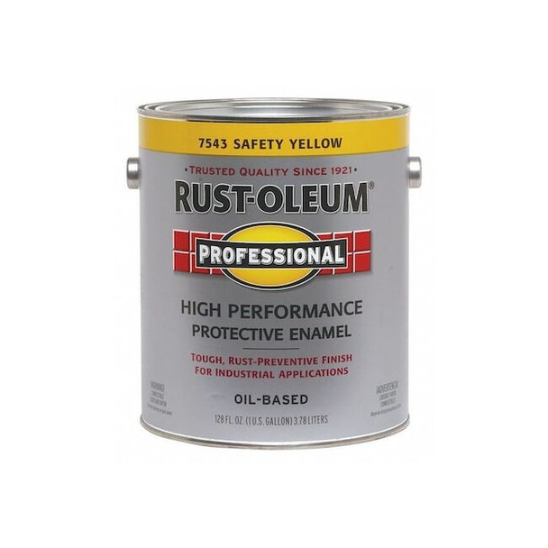 RUS 7543402 Paint 1 Gal Gloss Safety Yellow