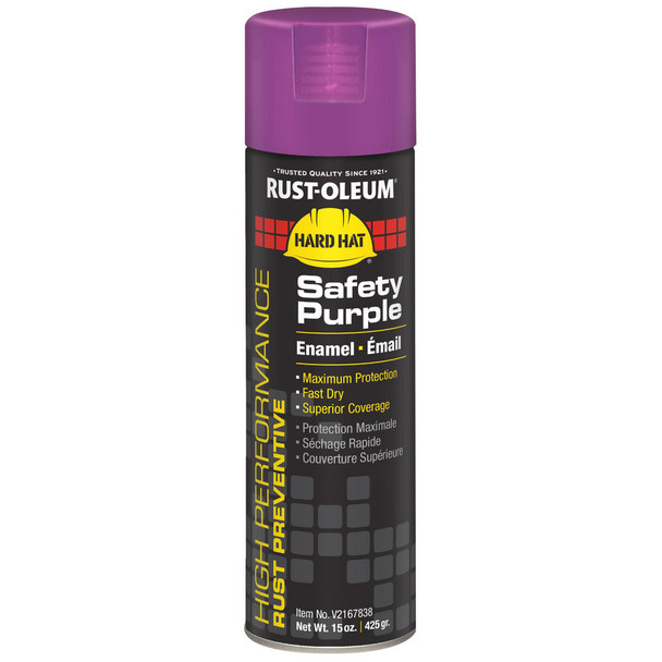 RUS V2167838  Spray Paint Safety Purple Gloss 15oz Can