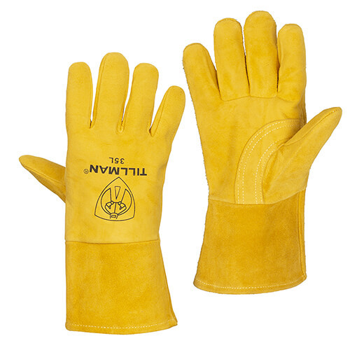 TLM 35-XL Welding Gloves Deerskin Palm Size X-Large