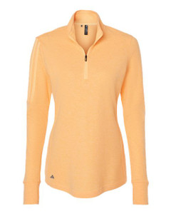Women's 3-Stripes Quarter-Zip Pullover Sweater Women's 3-Stripes Quarter-Zip Pullover Sweater