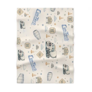 Baby Fleece Blanket – "Building Big Dreams" - BLUE