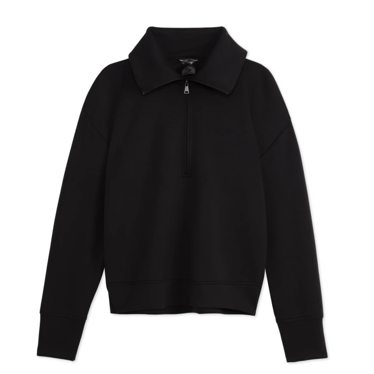 CTM Women's Comfort Zone Super Soft Modal Blend Half Zip