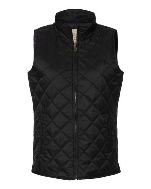 CTM Women's Vintage Diamond Quilted Vest