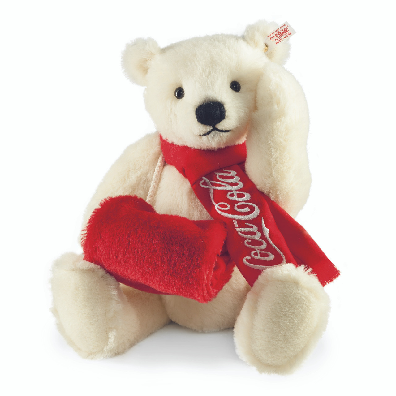 coca cola polar bear stuffed animal