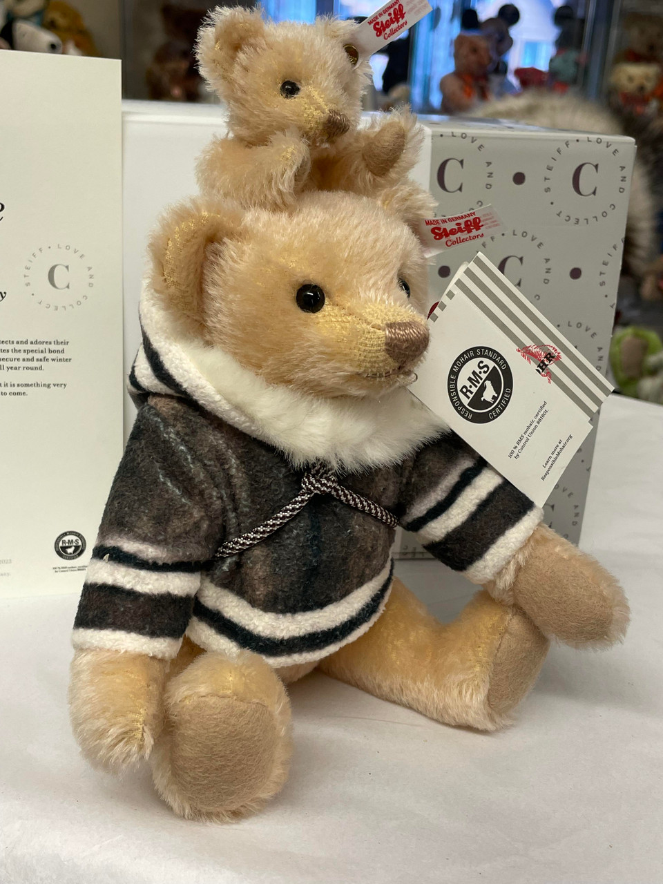 Steiff Mama with Baby Teddy Bear - 007569