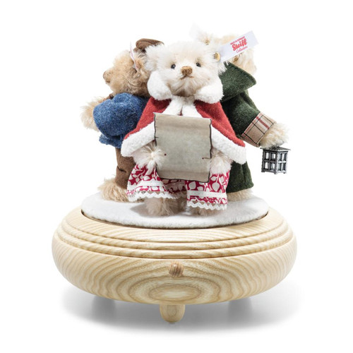 Steiff Teddy Bear Christmas Caroler Music Box Set 3 pcs - 007552