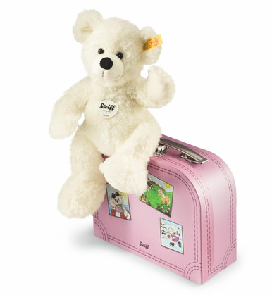 Steiff Teddy bear Lotte in a suitcase