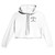 Women's Cropped Hoodie | Bella + Canvas 7502 White